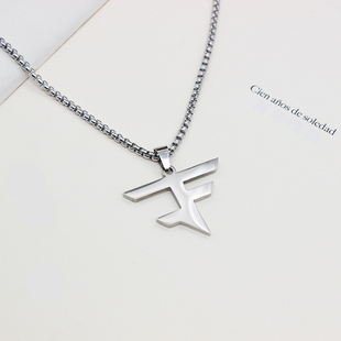 FAZE项链csgo雨神rainropztwistzz同款 钛钢项链 brokyFAZEupup