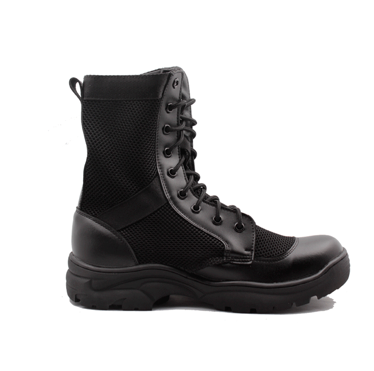 Boots militaires en cuir - amortissement - Ref 1397347 Image 4
