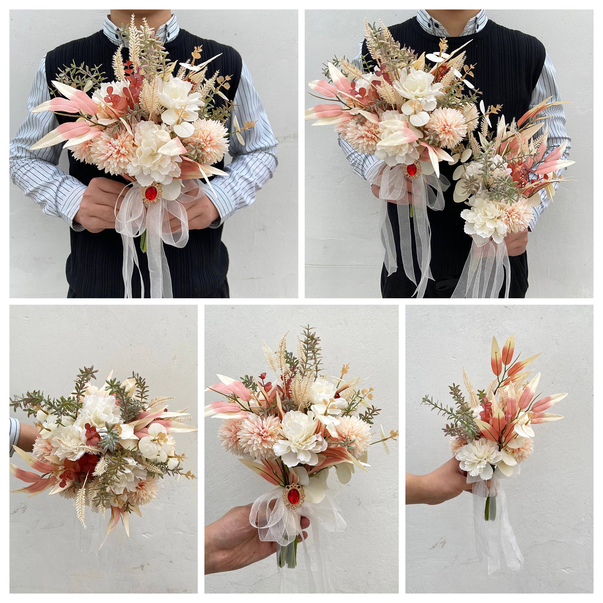 新娘手捧花欧式结婚婚礼白色