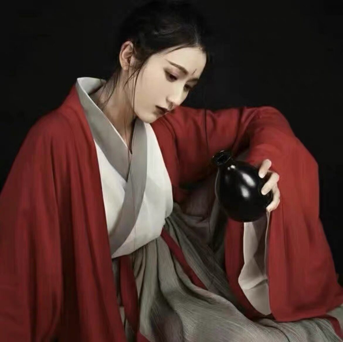 古装汉服拍照手拿道具酒壶坛杯子折扇提灯笼茶碗葫芦表演拍摄摆件