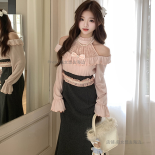 森女系原创想去海边 温柔清楚系洛丽塔连衣裙蕾系甜妹 就是爱你