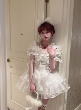 森女原创想去海边凡尘恋Lolita甜美可爱洛丽塔连衣裙公主风蓬蓬裙