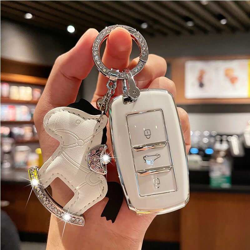 适用长安奔奔钥匙套Lumin糯玉米cs35锐程cs55逸动cs75睿骋壳扣包