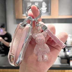 适用新款保时捷钥匙套卡宴帕拉梅拉macan玛卡718车911扣taycan壳