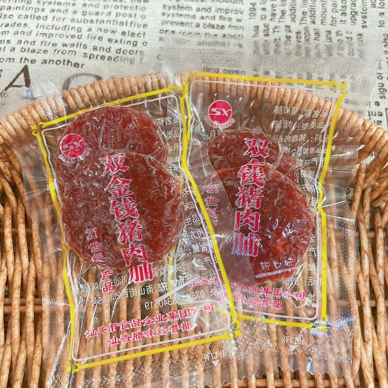 集潮香双金钱猪肉脯零食图片