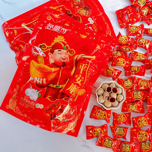 曼斯可平安顺328克*2袋脆皮双色双味软球糖混合糖零食