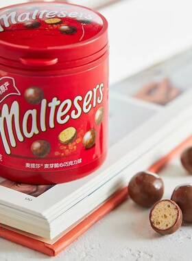 Maltesers麦提莎麦芽脆夹心巧克力球53g圆桶装麦丽素