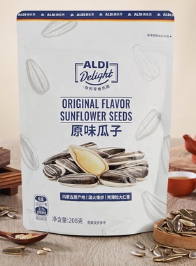 奥乐齐adli香瓜子袋装 208g 焦糖/山核桃/原味 百煮入味 内蒙古