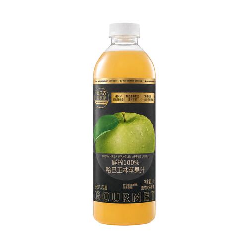 ALDI奥乐齐代购100%鲜榨香格里拉王林绿苹果汁1L瓶装冷藏短保饮料