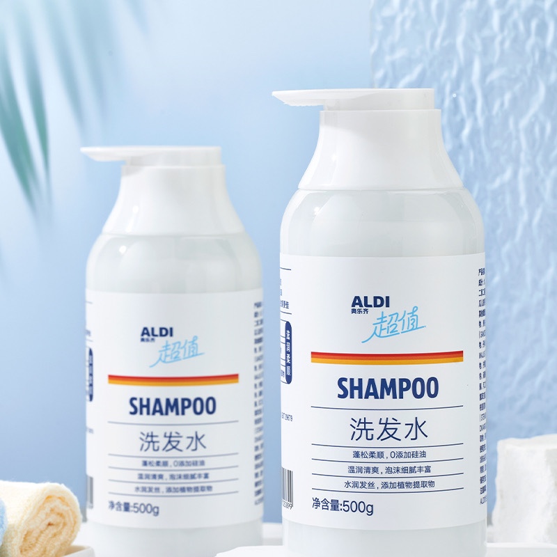 ALDI奥乐齐超值系列 蓬松清爽植萃洗发水500g无硅油