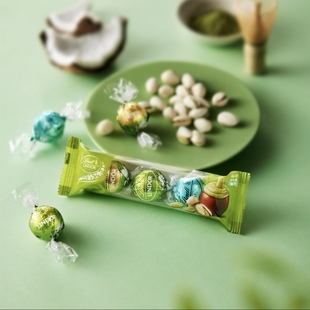 椰子巧克力三口味精选随享装 瑞士莲lindor软心球开心果 抹茶