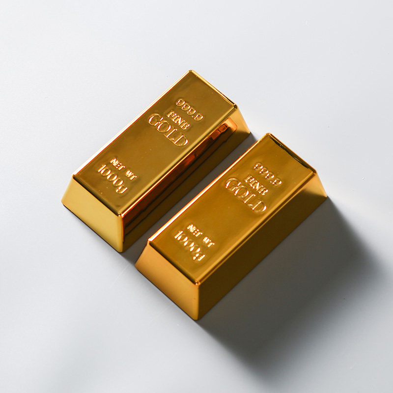 欧式仿真金砖创意门挡 家居房间内假金条门阻 摄影广告拍摄道具