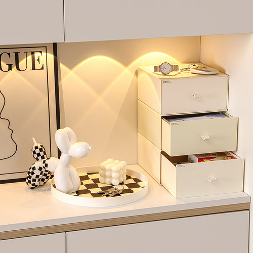 奶油ins风家居玄关收纳盒