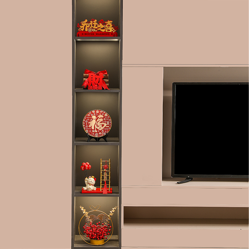 紫香凝乔迁新居布置酒柜装饰摆件
