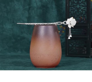 长相思杨紫同款中国民族古风S925银高级莲蓬流苏汉服旗袍发簪钗饰