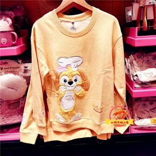 上海迪士尼国内代购可琦安饼饼玲娜贝儿杰拉多尼卫衣加绒上衣服