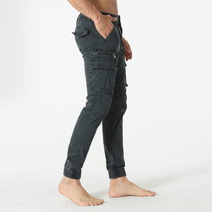 K9396/P70男装修身小脚休闲裤男士加厚全棉水洗立体口袋工装裤男图片