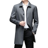 FY2106-P170春秋季新款高品质男装中长风衣男士简约商务外套，男装风衣，星座1613