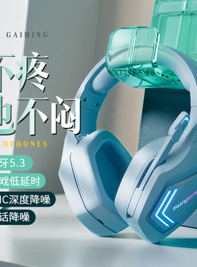 无线头戴式蓝牙耳机电脑耳麦2.4G手机带麦降噪游戏电竞男生专用