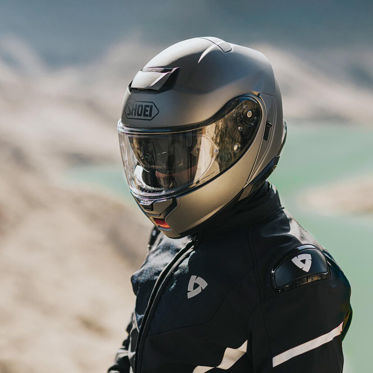 ry骑备部品 shoei neotec3代双镜片揭面盔摩旅休闲摩托车巡航全盔