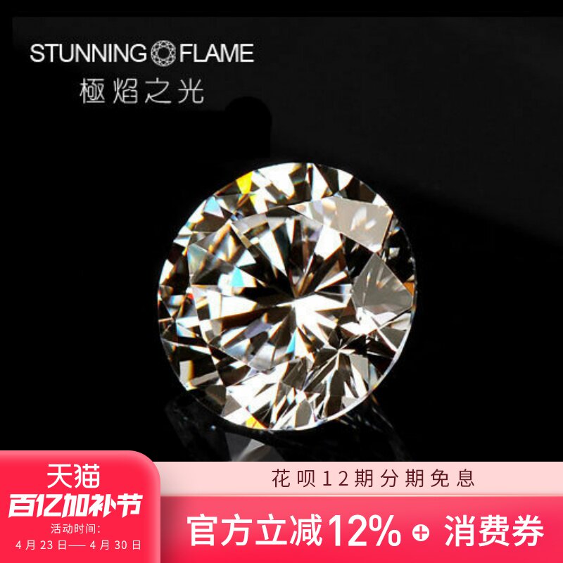 朱诺赫拉1克拉裸钻仿真钻石定制钻戒心形梨形公主方定制SN01