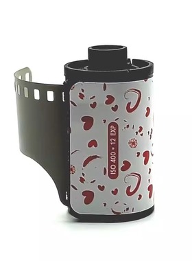 12张EXP黑白胶卷400度防水复古相机胶片甜心爱心厂家135胶片35mm