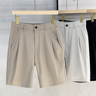 短裤 2025新款 五分裤 薄款 冰丝商务休闲中裤 男士 男裤 春季 外穿5分裤
