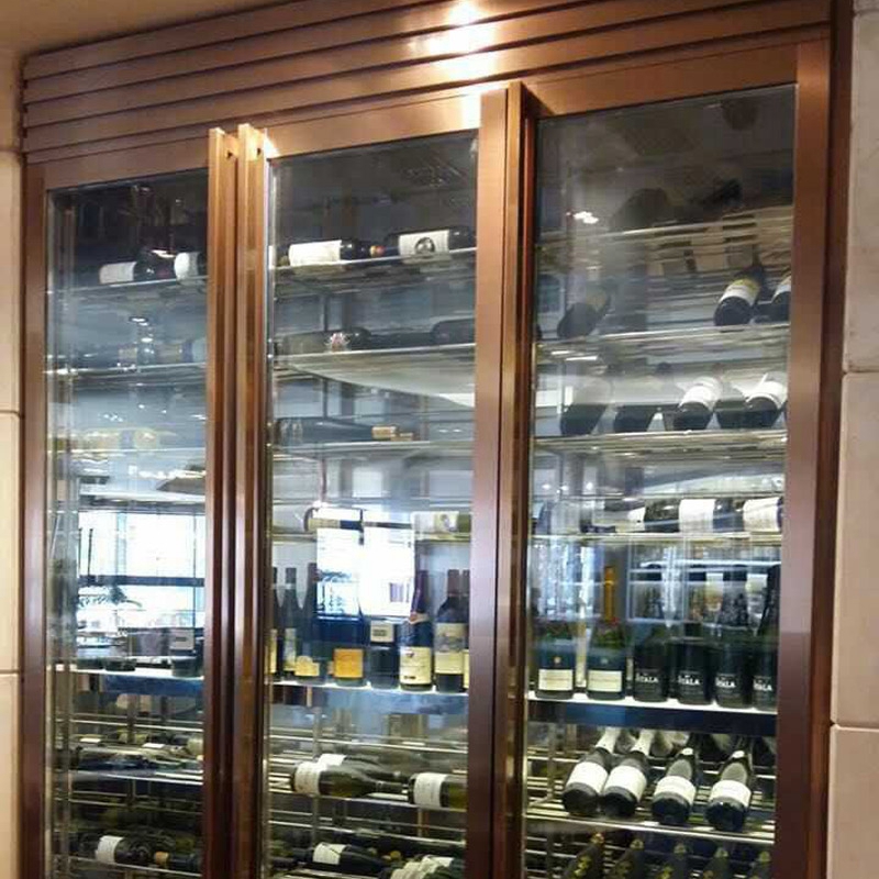 定制恒温酒窖酒柜 展示柜 实木 不锈钢酒柜 雪茄柜 展柜工程 每方