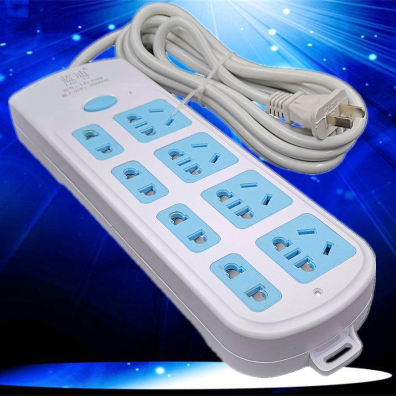 两项两脚纯铜插座带线接线板延长线插板排插家用3米5米拖线板插排,电子/电工,接线板,淘宝优惠券,粉丝福利购,淘宝优惠卷