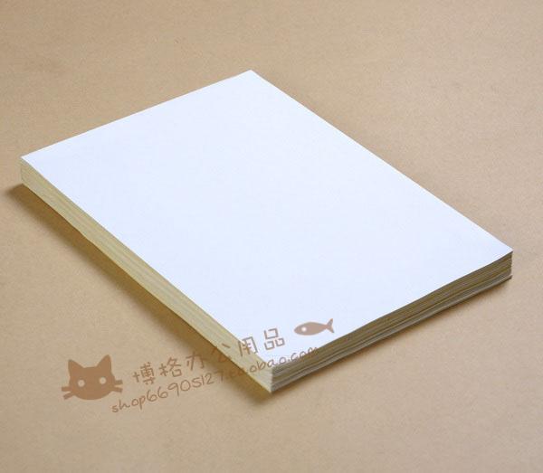 a4不干胶打印纸光面标签空白书写背胶喷墨打印贴纸90张/包