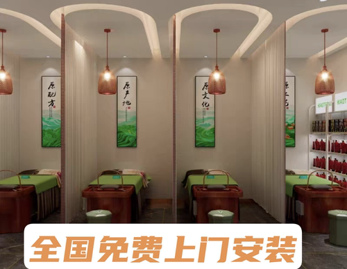 小淘米隔断纱帘美容院养生馆装饰纱帘朦胧感垂感飘逸