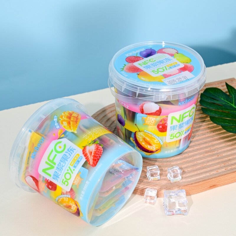 KKbear超友味NFC果浆果冻综合味办公室解馋小吃儿童春游零食桶装