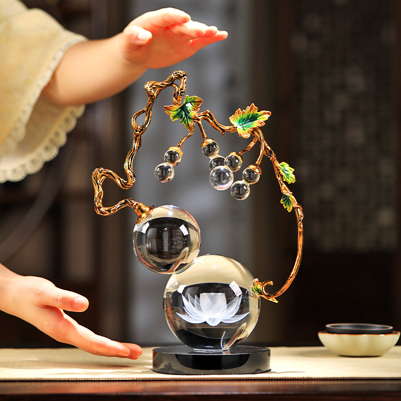 福禄到家！珐琅彩招财装饰摆件