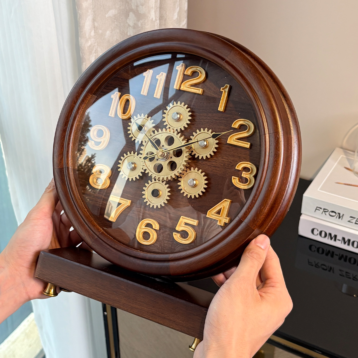 实木座钟2025新款轻奢高级感