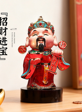 2026新款财神爷摆件珐琅彩
