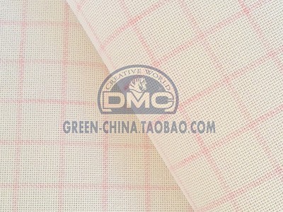 DIY刺绣布料：法国DMC25CT纯棉标记绣布 BLANC/ECRU