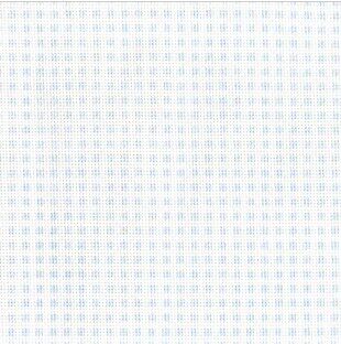 DIY布料:DM242B法DMC14CT印花纯棉绣布蓝方格（布宽156CM）清仓
