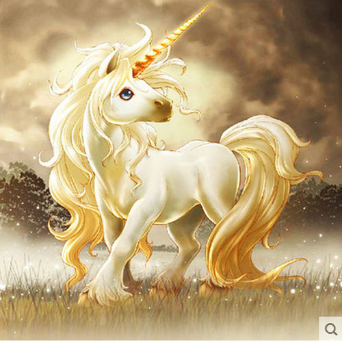 十字绣套件客厅独角兽满钻八骏图