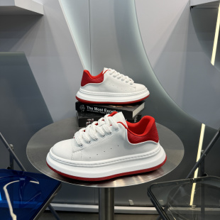 2025年春秋新款休闲男鞋厚底增高百搭时尚青少年系带板鞋皮面白鞋