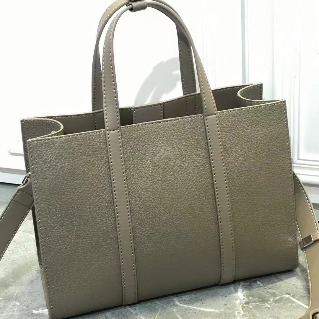 高级感托特包大容量单肩斜挎包小众风真皮手提包轻奢女士通勤包包