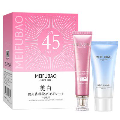美肤宝美白隔离防晒霜45倍数：美白遮暇、户外防晒、隔离亮肤