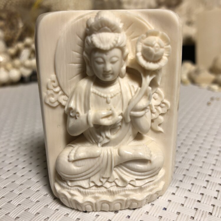 猛犸牙守护神吊坠观音牌子diy