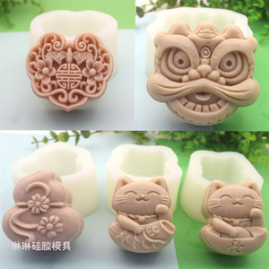 国潮风系列硅胶模具元宝蛋糕