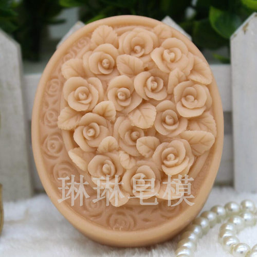 手工皂模具 硅胶模具 肥皂模具  香皂模具 蜡烛模具 食品级玫瑰花