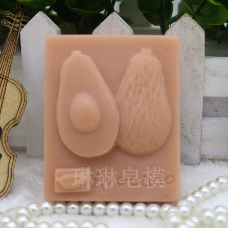 硅胶皂模 手工皂模具 香皂皂模 蜡烛模具 牛油果皂模zx911