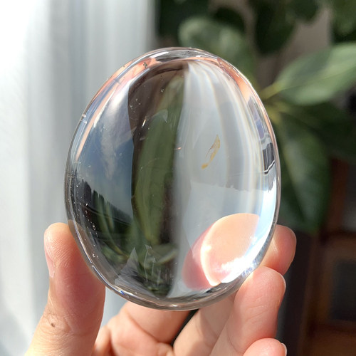 天然精品喜马白水晶把玩