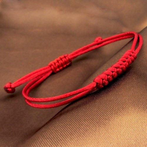 纯手工可调节红绳手链