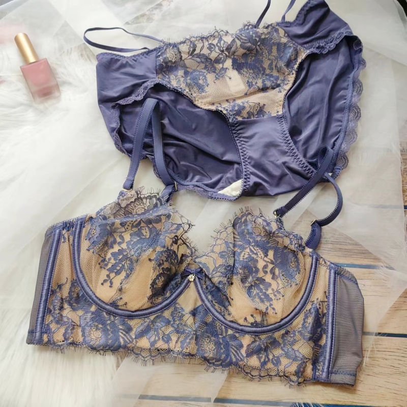 法式性感内衣女超薄款大胸显小