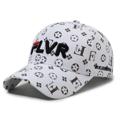 春秋新款字母印花棒球帽遮阳防晒大头可带男女同款鸭舌帽子户外帽