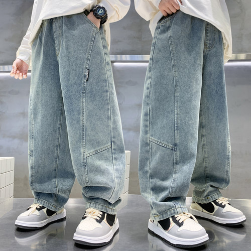 男童裤子春秋款2026新款中大童装